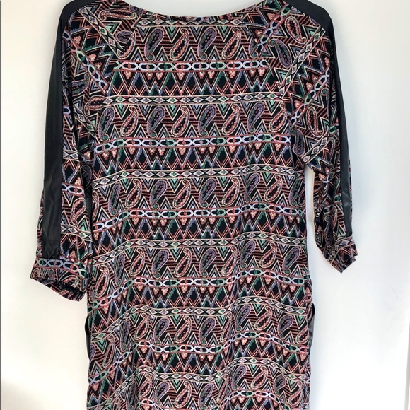 Pink Blush Dress With Leather - Picture 5 of 5